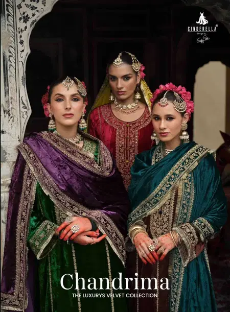 Chandrima By Cinderella Ibiza Velvet Designer Salwar Suits Exporters In India